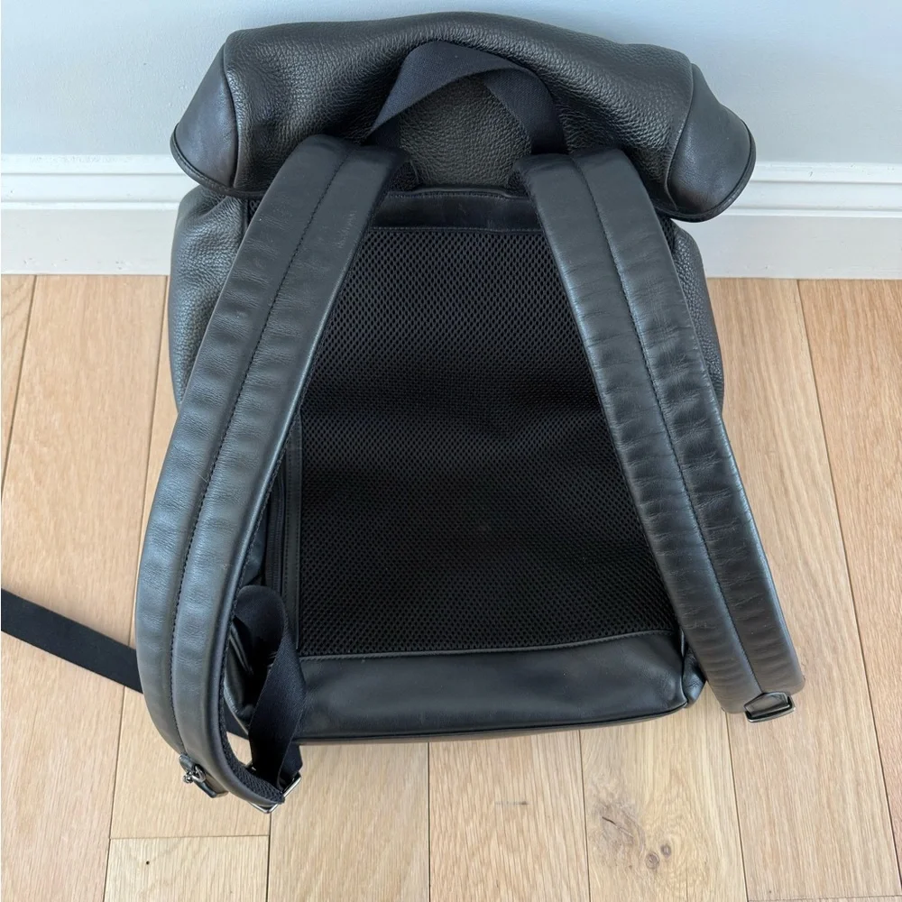 COACH Black Leather Men's Henry Backpack